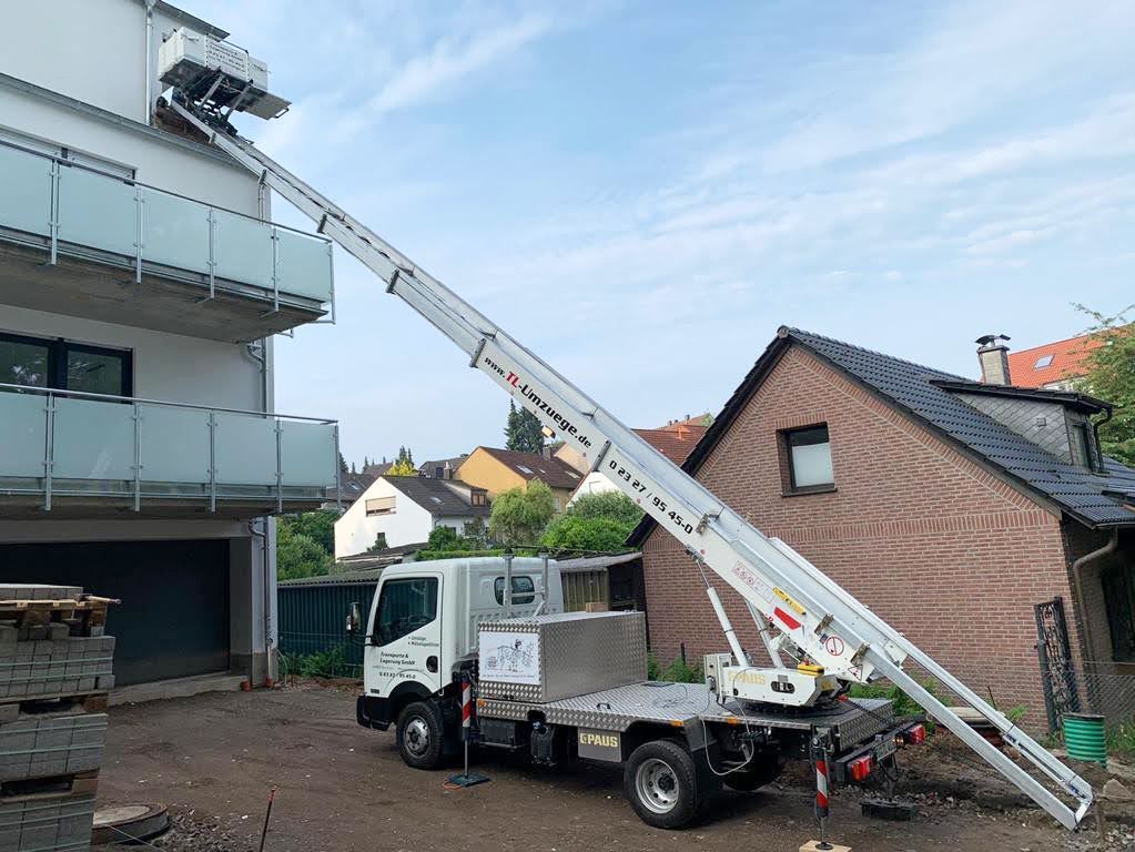 Möbelaufzug im Einsatz